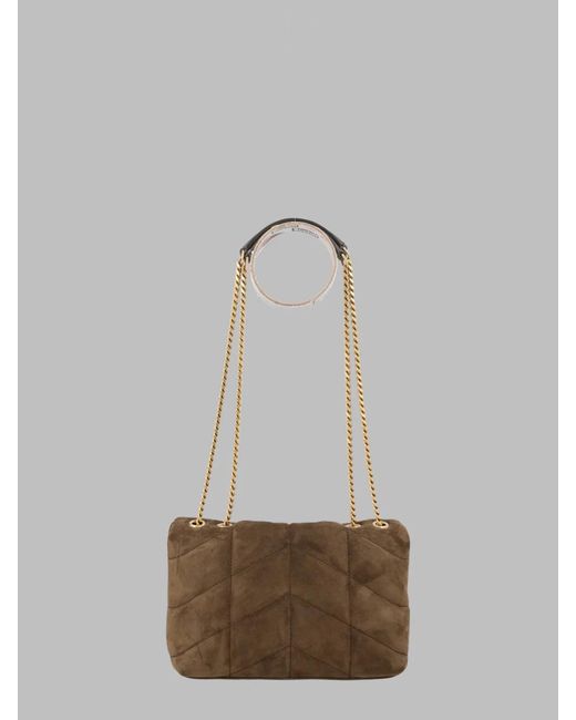 Saint Laurent Green Toy Puffer Shoulder Bag