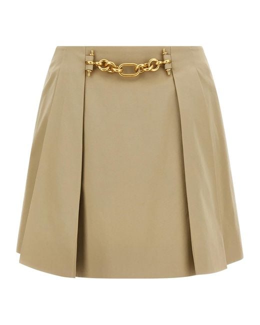 Balmain Natural Chain Skirt