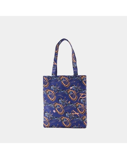 A.P.C. Blue Lou Reversible Shopper Bag for men