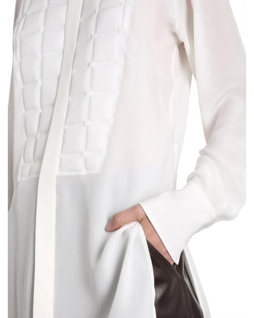Bottega Veneta White Quilted Shirt
