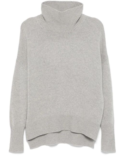 Lisa Yang Gray "Heidi" Turtleneck Sweater