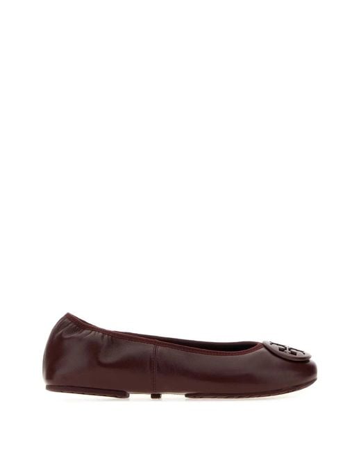 Tory Burch Brown Reva Travel Ballet