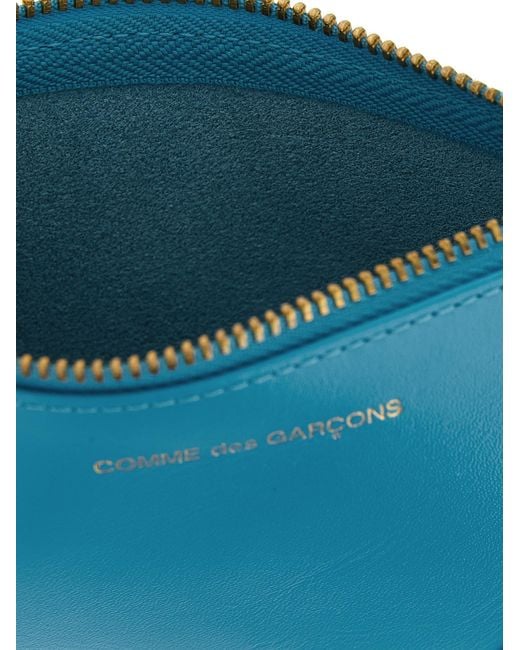 Comme des Garçons Blue Wallet 'Classic Leather Line' Card Holder