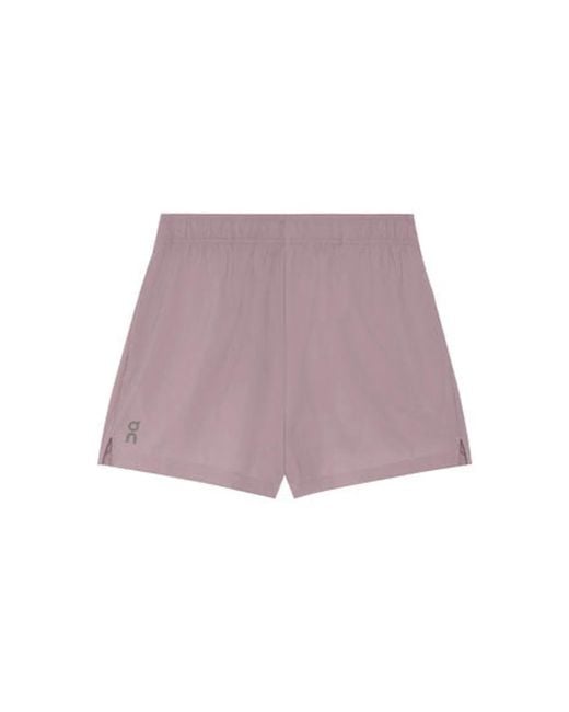 On Shoes Purple 3 Core Shorts