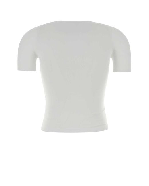 Gucci White Jersey Tops