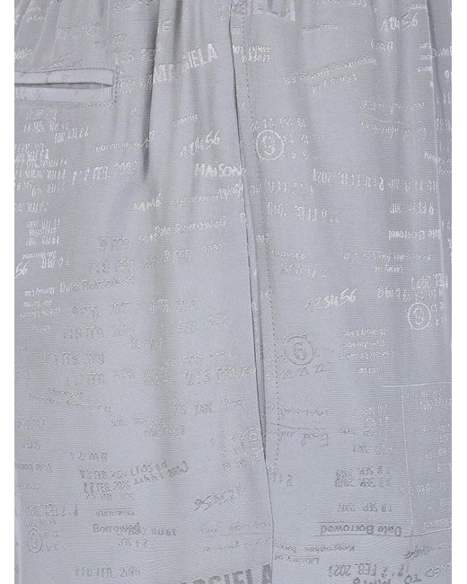 MM6 by Maison Margiela Gray Acetate Viscose Rayon Pants