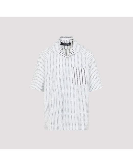 Jacquemus White The Romarin Cotton Shirt for men