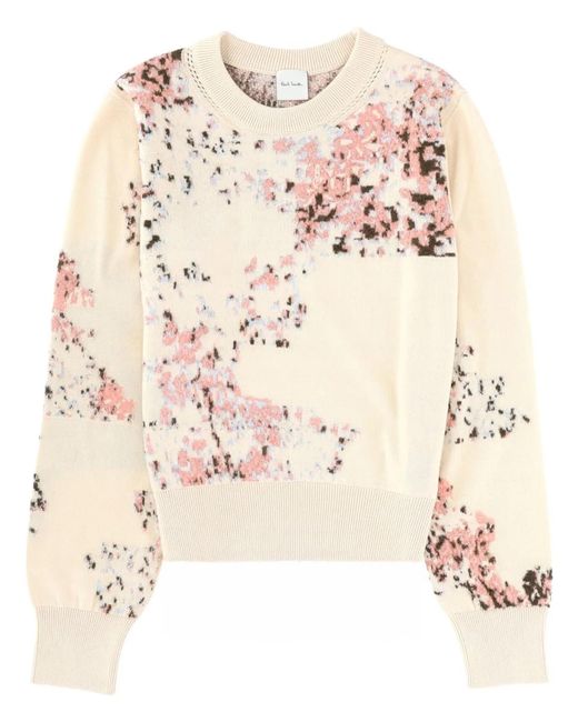 Paul Smith Natural Cotton And Mohair Blend Sweater