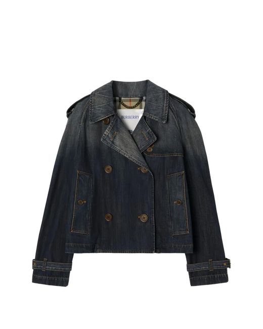 Burberry Blue Mid Cotton Jackets