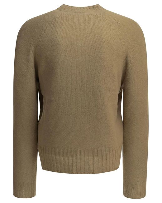 Tom Ford Green Cashmere Crewneck Sweater for men