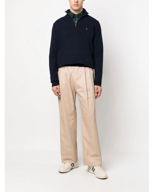 Polo Ralph Lauren Blue Long Sleeve Pullover for men