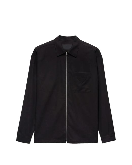 Prada Black Cotton Shirt for men