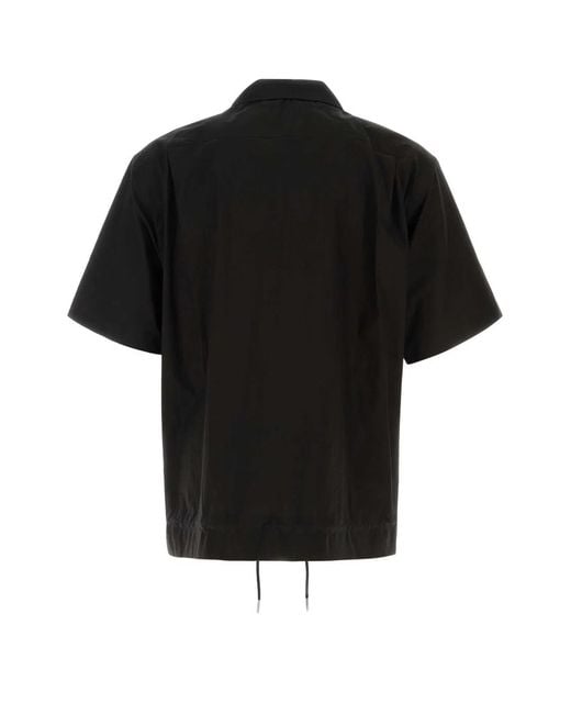 Sacai Black Cotton Typewriter Shirt for men