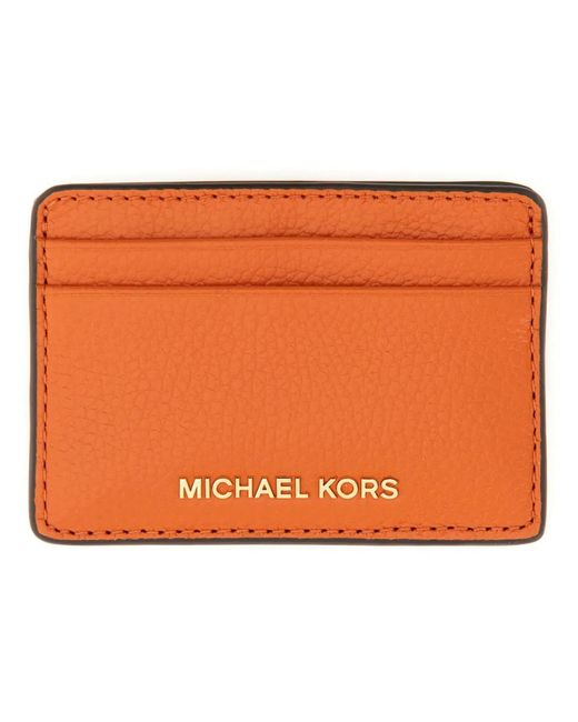 MICHAEL Michael Kors Orange Michael By Michael Kors Card Holder With Logo