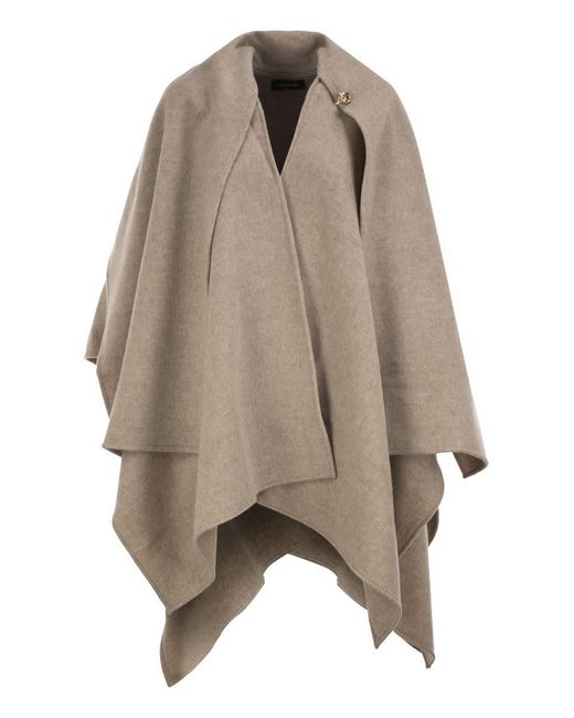 Fabiana Filippi Brown Wool Polyamide Jacket