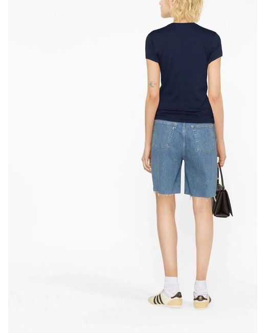 Polo Ralph Lauren Blue Crew Neck T-Shirt With Horse