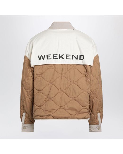 Weekend by Maxmara Brown Almond Reversible Cropped Jacket