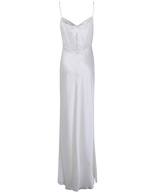 Max Mara White "Maroso" Silk Dress
