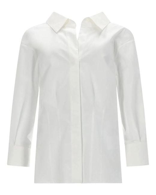 Givenchy White Camicia "Cut-Out"