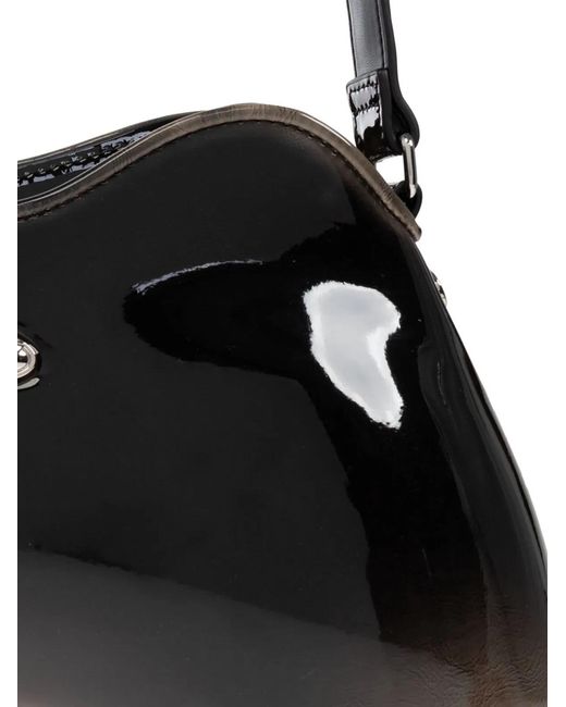 DIESEL Black Polyurethane Shoulder Bag