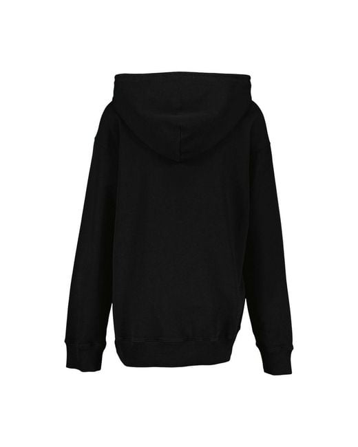 MM6 by Maison Margiela Black Cotton Hoodie for men