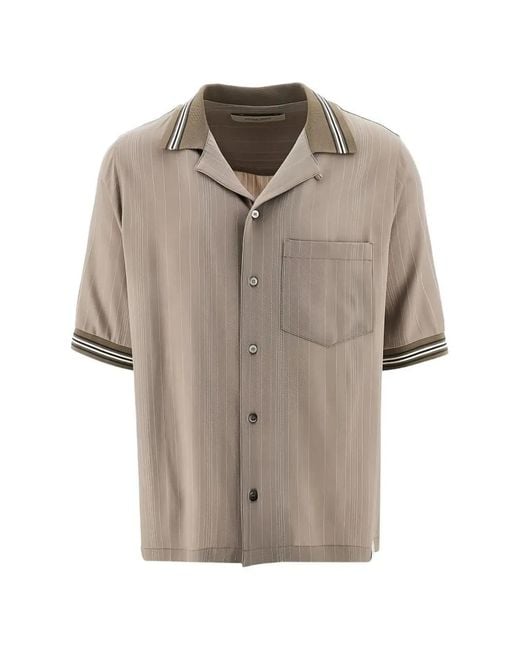 Golden Goose Deluxe Brand White Striped Shirt for men