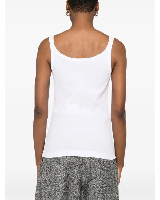 Dolce & Gabbana White Dolce & Gabbana Logo Tank Top