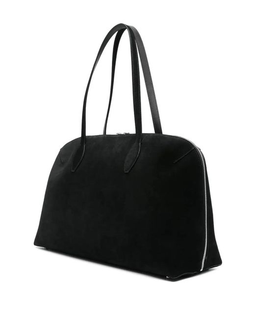 Totême Black "Suede Day" Tote Bag