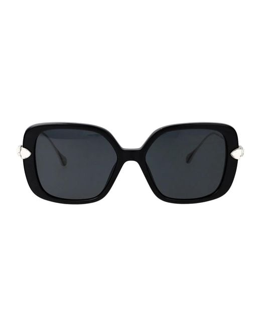 Swarovski Black Acetate Sunglasses