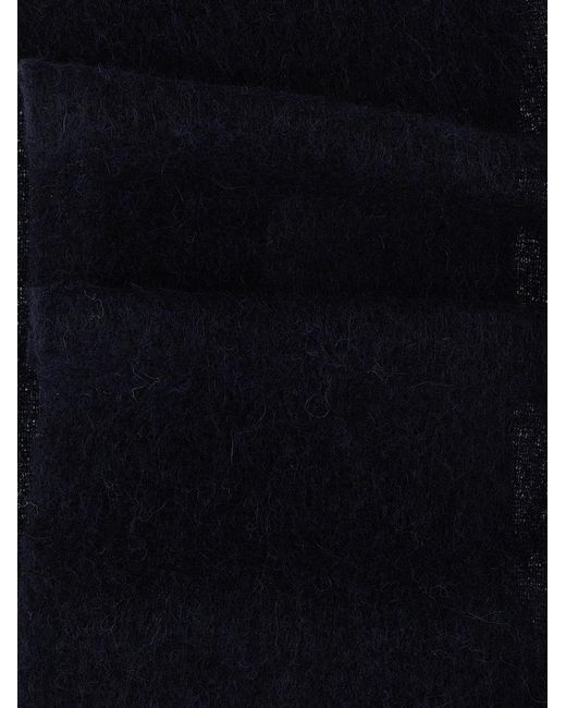 Marni Black Logo Patch Scarf for men