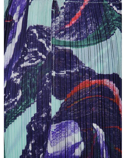 Pleats Please Issey Miyake Blue Pleats Please By Issey Miyake Tardivo Pants