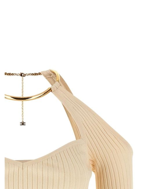Elisabetta Franchi Natural Necklace Sweater
