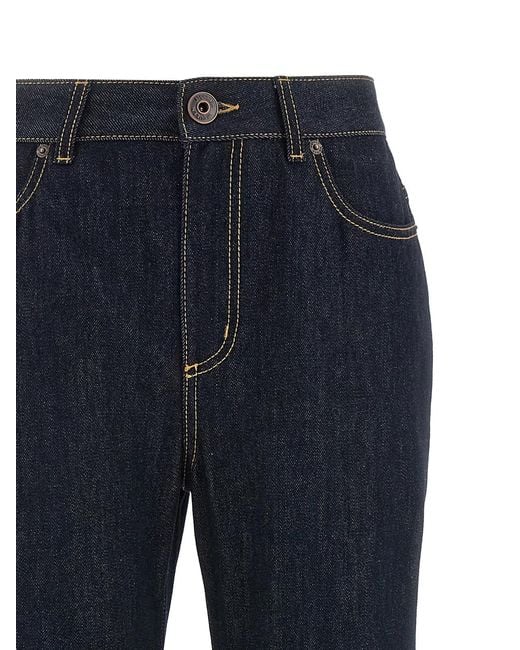 McQueen Blue Straight Leg Jeans