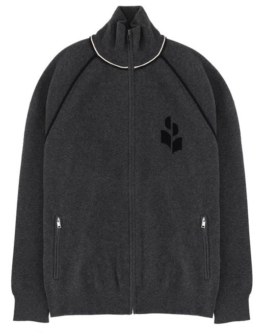 Isabel Marant Black Felpa "Sergio" Con Logo for men