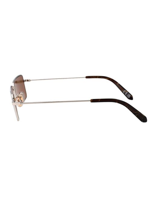 Retrosuperfuture Brown Marble Metal Sunglasses
