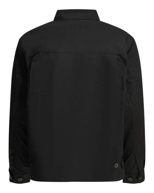 Carhartt Black Postal Polyester Cotton Overshirt Jacket for men