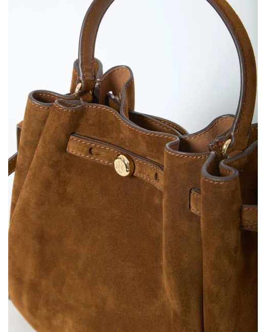 Tory Burch Brown Romy Bucket Bag