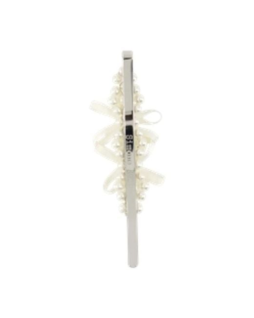 Simone Rocha White Petite Bow Hair Clip