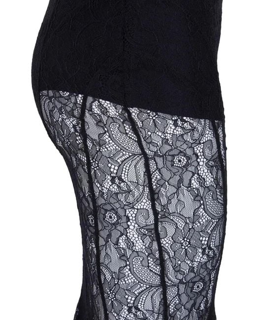 Elisabetta Franchi Black Lace Maxi Skirt
