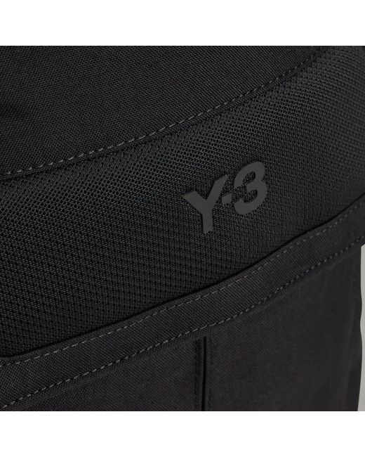 Y-3 Black Backpack With Flap Pocket
