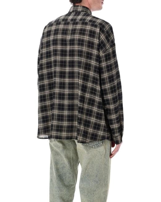 sunflower Black Camicia A Quadri for men