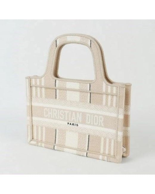 Dior Metallic Book Tote Micro Bag