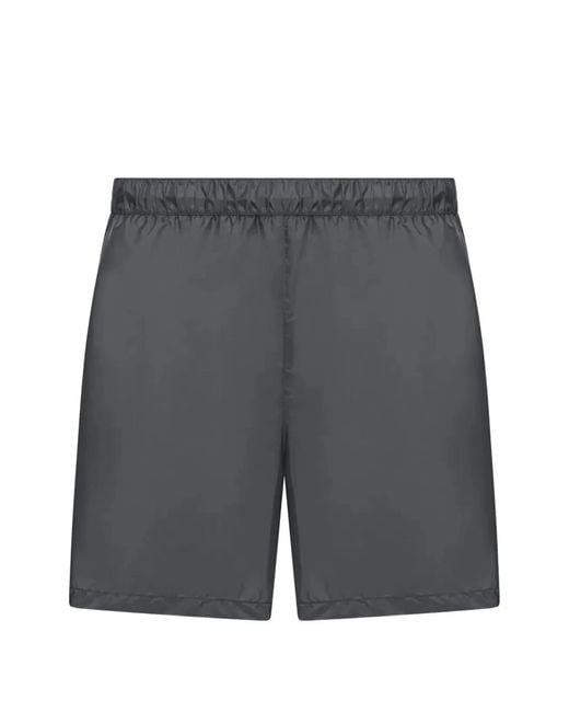 Prada Gray Re-Nylon Swim Trunks for men