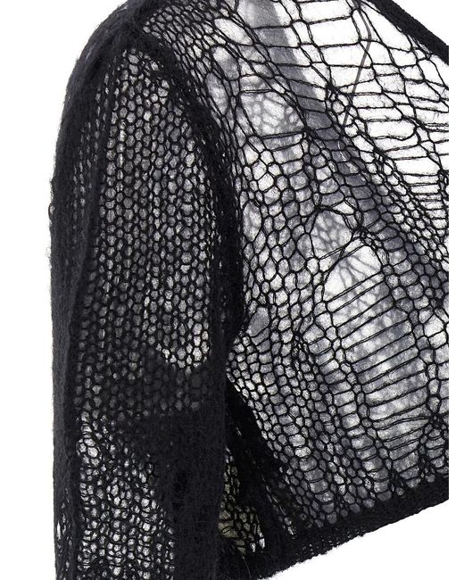 Rick Owens Black 'Spider Ziggy' Top