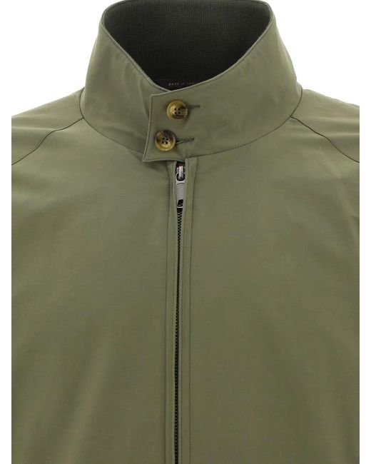 Baracuta Green G9 Harrington Polyester Bomber Jacket for men
