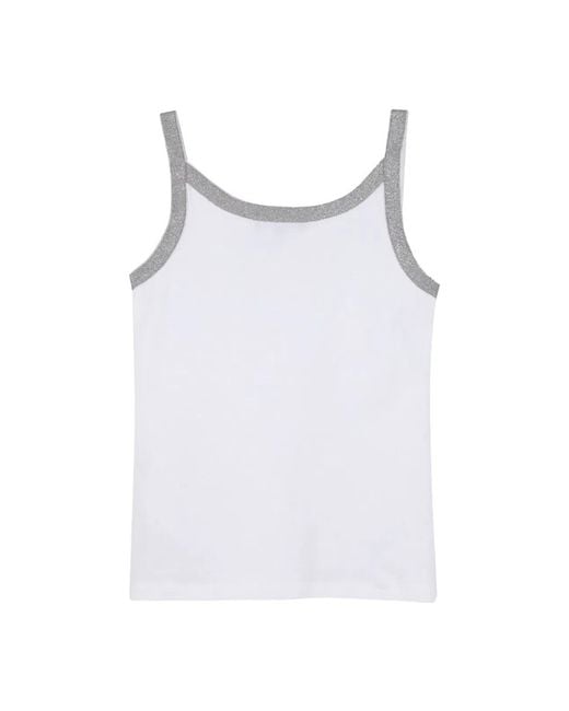 DKNY White Canotta Con Logo