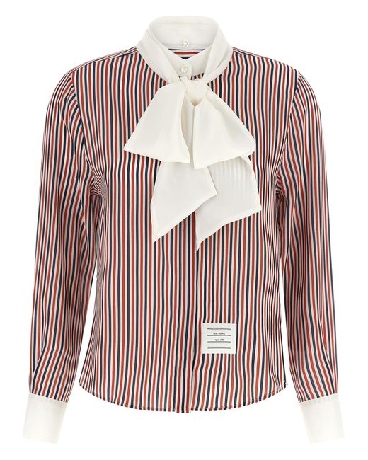 Thom Browne Pink Silk Blouse