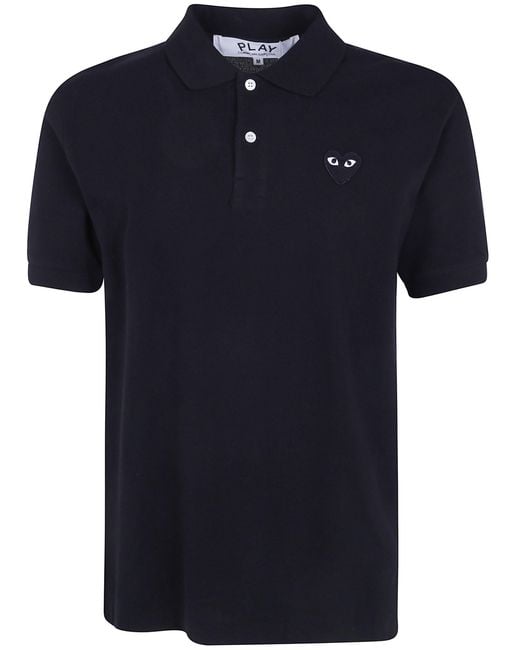 COMME DES GARÇONS PLAY Blue T-Shirt Emblem Knit