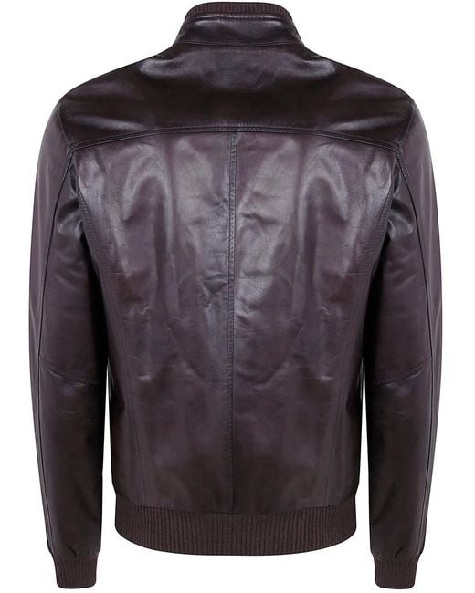 Barba Napoli Gray "Fox Reversible" Jacket for men