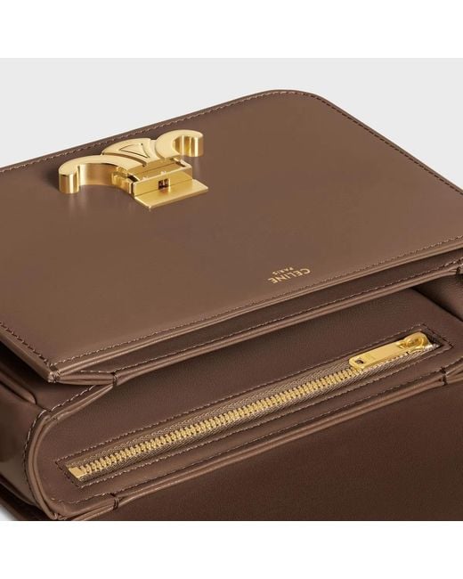 Céline Brown Teen Triomphe Shoulder Bag